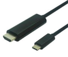 PremiumCord USB-C na HDMI kábel 1,8m rozlíšenie obrazu 4K*2K@60Hz