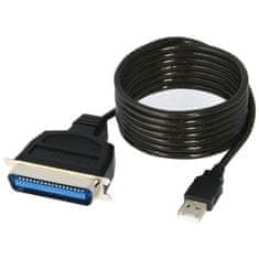 PremiumCord USB printer kábel USB na paralelný port LPT (CEN36M)