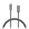 Connect IT Connect Wire Steel Knight Micro USB - USB, kovový anthracite, 2,1 A, 1 m