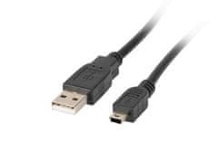 Lanberg USB MINI (M) na USB-A (M) 2.0 kábel 1,8m, čierny (CANON)