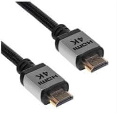 Akyga Kábel HDMI 2.0 (M), Full HD/4K 18Gbps, čierny 1,5m