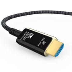 PremiumCord Ultra High Speed HDMI 2.1 optický fiber kábel 8K@60Hz, pozlátené 10m