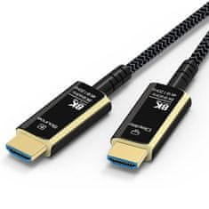 PremiumCord Ultra High Speed HDMI 2.1 optický fiber kábel 8K@60Hz, pozlátené 10m