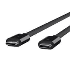 Belkin CABLE, THUNDERBOLT 3 USB-C, 0,8 m, 5A, 100W, čierny