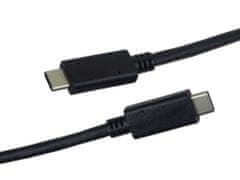 PremiumCord USB-C kábel (USB 3.2 generation 2x2, 5A, 20Gbit/s) čierny, 0,5m