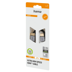 HAMA HDMI kábel Ultra High Speed 8K 1,5m, Ultra-Slim, blister/displej