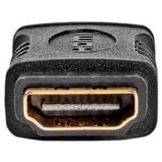 Nedis adaptér HDMI/ zásuvka HDMI - zásuvka HDMI/ pozlátené konektory/ priamy/ čierny/ box