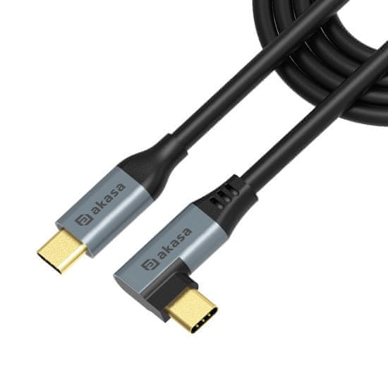 Akasa - Right Angle USB-C 100W PD Charging Cable