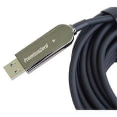 PremiumCord USB3.0 + 2.0 predlžovací optický AOC kábel A/Male - A/Female 7m