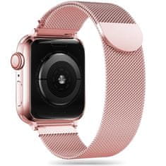 Tech-protect Remienok Milaneseband Apple Watch 4 / 5 / 6 / 7 / 8 / 9 / Se / Ultra 1 / 2 (42 / 44 / 45 / 49 Mm) Rose Gold