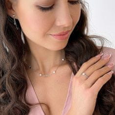 Preciosa Originálny strieborný prsteň s riečnou perlou Pearl Passion 6158 01 (Obvod 56 mm)