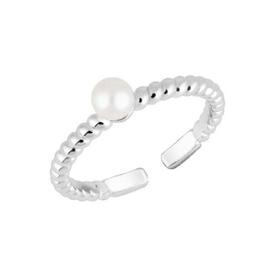 Preciosa Originálny strieborný prsteň s riečnou perlou Pearl Passion 6158 01