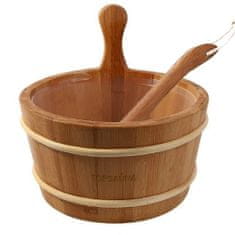 Topsauna Set do sauny Topsauna - Vedro 4L s naberačkou, Thermowood