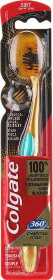 Colgate zubná kefka 360° Charcoal Gold Soft