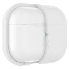 Spigen Case Silicone Fit White + Strap Gray - AirPods Pro (2nd Gen)