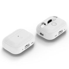 Spigen Case Silicone Fit White + Strap Gray - AirPods Pro (2nd Gen)