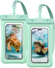 Spigen Aqua Shield WaterProof Floating Case A610 2 Pack, mint