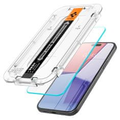 Spigen Glass tR EZ Fit 2 Pack, transparency - iPhone 15 Plus