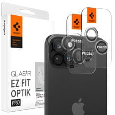 Spigen Glass tR EZ Fit Optik Pro 2 Pack, crystal clear - iPhone 15 Pro/15 Pro Max/14 Pro/14 Pro Max