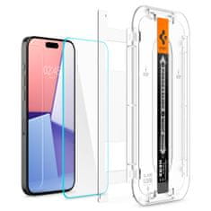 Spigen Glass tR EZ Fit 2 Pack, transparency - iPhone 15 Pro