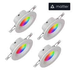 Nanoleaf Essentials Matter Smart Recessed Downlight 4 Pack