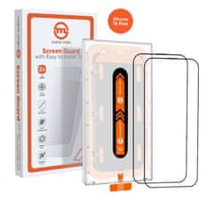 Mobile-origin Mobile Origin Orange Screen Guard iPhone 15 Plus with easy applicator, 2 pack