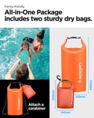 Spigen Aqua Shield WaterProof Dry Bag 20L + 2L A630, sunset orange