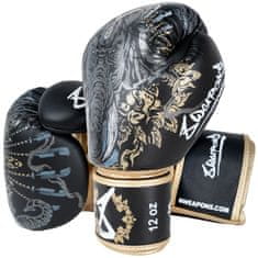 Fairtex 8 WEAPONS Boxerské rukavice Three Elephants 2.0 - čierne