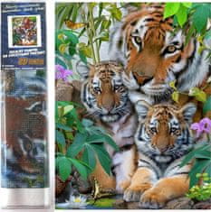 Norimpex Diamantové maľovanie Tigria rodina 30x40cm