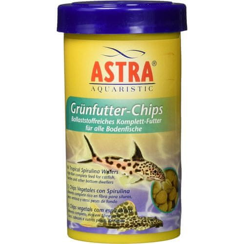 Astra GRÜNFUTTER CHIPS 250ml/110g kompletné krmivo pre tropické ryby žijúce na dne akvária