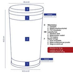 Kela Kôš na bielizeň SEVILLA čierny KL-21818