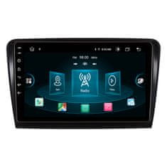 MM Store COPY 2 Din Autorádio 10 palcové pre SKODA SUPERB 2, 4GB RAM 64 GB ROM CARPLAY