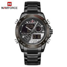 NaviForce NAVIFORCE 9171 SBEBE Luxusné náramkové hodinky: Módne, športové Quartz, mužské hodinky 