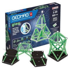 Geomag Magnetická stavebnica Geomag svietiaca 60ks