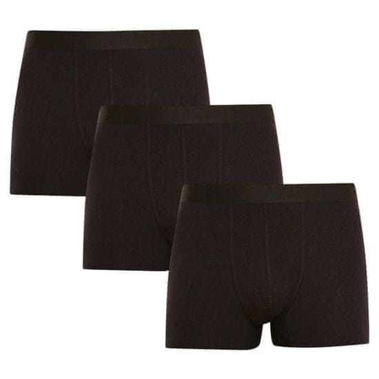 Nedeto 3PACK pánske boxerky čierne (3NB001)