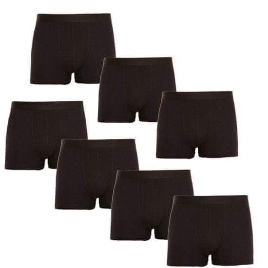 Nedeto 7PACK Pánske boxerky čierne (7NB001)