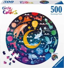 Ravensburger Okrúhle puzzle Kruh farieb: Sny 500 dielikov