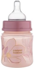 Canpol babies Antikoliková fľaša EasyStart GOLD 120ml ružová