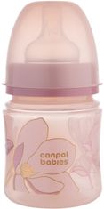 Canpol babies Antikoliková fľaša EasyStart GOLD 120ml ružová