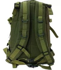 Camerazar Turistický batoh XL SURVIVAL, vojenský taktický štýl, Polyester 600d, 45 litrov, nepremokavý, s priehradkou na notebook a penovými vložkami