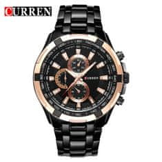 Curren Curren 8023 z nehrdzavejúcej ocele pás hodinky Relogio Masulino športové analógové Quartz 