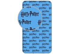sarcia.eu Harry Potter Modré plachta pre deti, bavlnená plachta 90x200 cm, OEKO-TEX