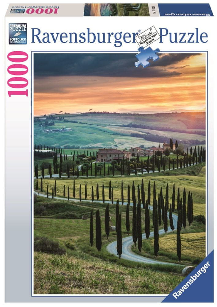 Ravensburger Puzzle Val d\'Orcia, Toskánsko 1000 dielikov