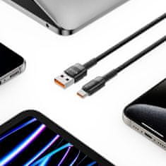 Tech-protect Ultraboost Evo kábel USB / USB-C 100W 5A 3m, čierny