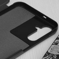 Techsuit Elegantné knižkové puzdro View Case pre Samsung Galaxy S24 Plus - Čierna KP30074