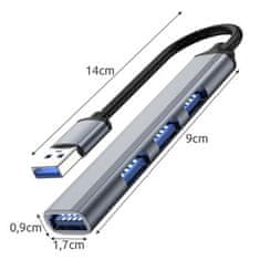 Solex USB HUB 4-portový 1x3.0+3x2.0 IZOXIS T461