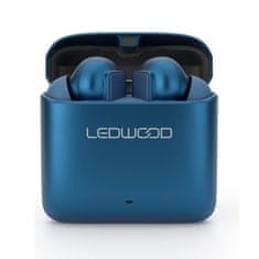 Solex Slúchadlá BLUETOOTH do uši LEDWOOD TITAN BLUE TWS