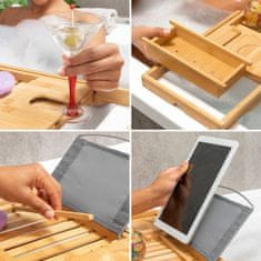 InnovaGoods Extendable Bamboo Bath Tray Trayth InnovaGoods 