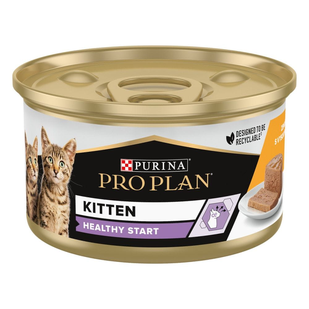 Purina Pro Plan KITTEN HEALTHY START kura 24× 85 g