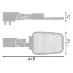 LEDVANCE Svietidlo pouličné LEDVANCE SL AREA SMV 45W 740 RV20ST GY IP66 6075LM